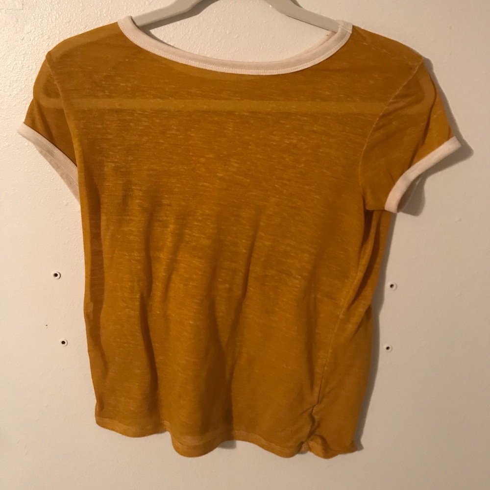 American Eagle yellow shirt